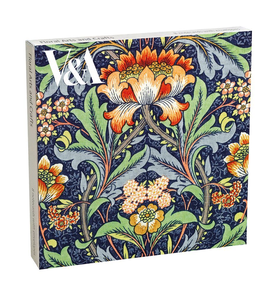 V&A Floral Arts and Crafts Notecards Wallet
