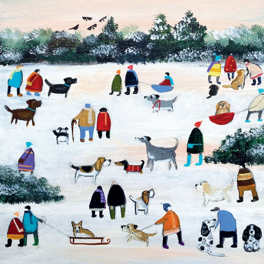 Louise Rawlings A Walk in the Snow Christmas Card Pack