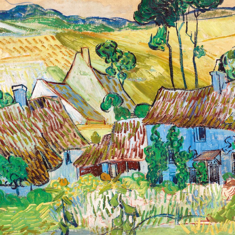 Vincent van Gogh Farms Near Auvers Art Card