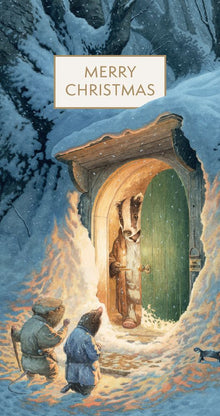 Chris Dunn Mr Badger Opens the Door Christmas Money Wallet