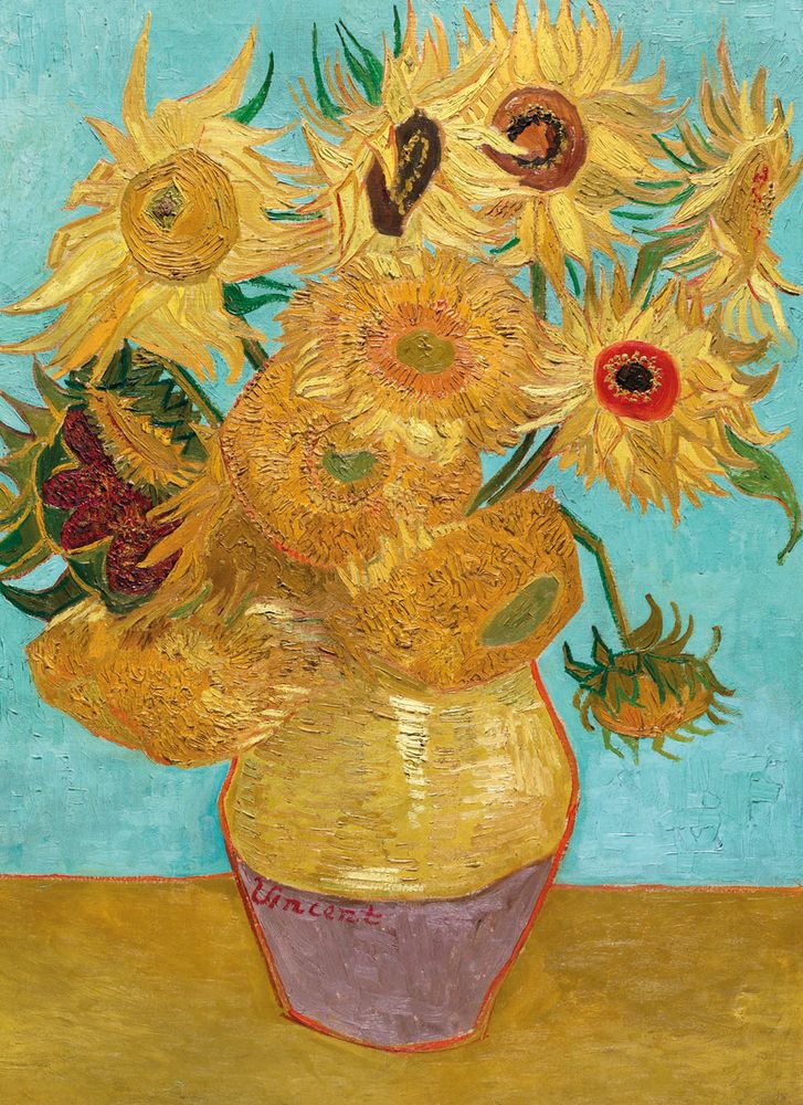 Vincent van Gogh Vase with Twelve Sunflowers Art Card