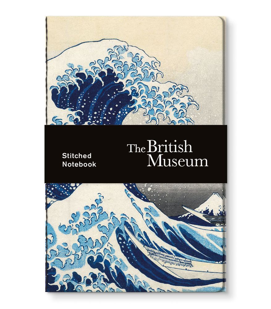Katsushika Hokusai Great Wave Stitched Pocket Notebook