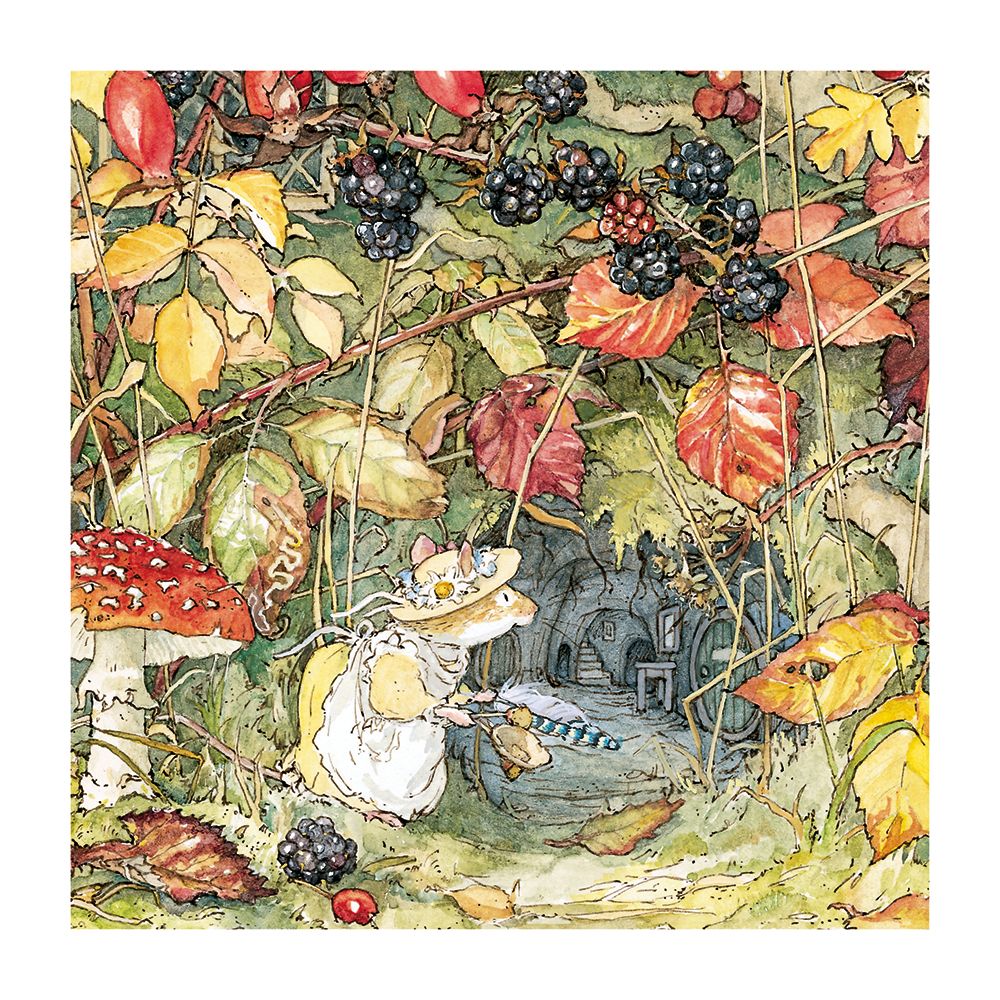 Jill Barklem I Wonder If Anyone Lives Down There? Art Card