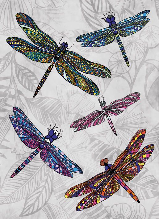 Matthew Williamson Dragonfly Dance Art Card