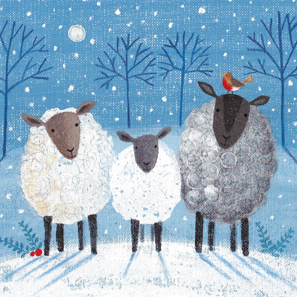 Jo Cave Christmas Bleatings Card Pack