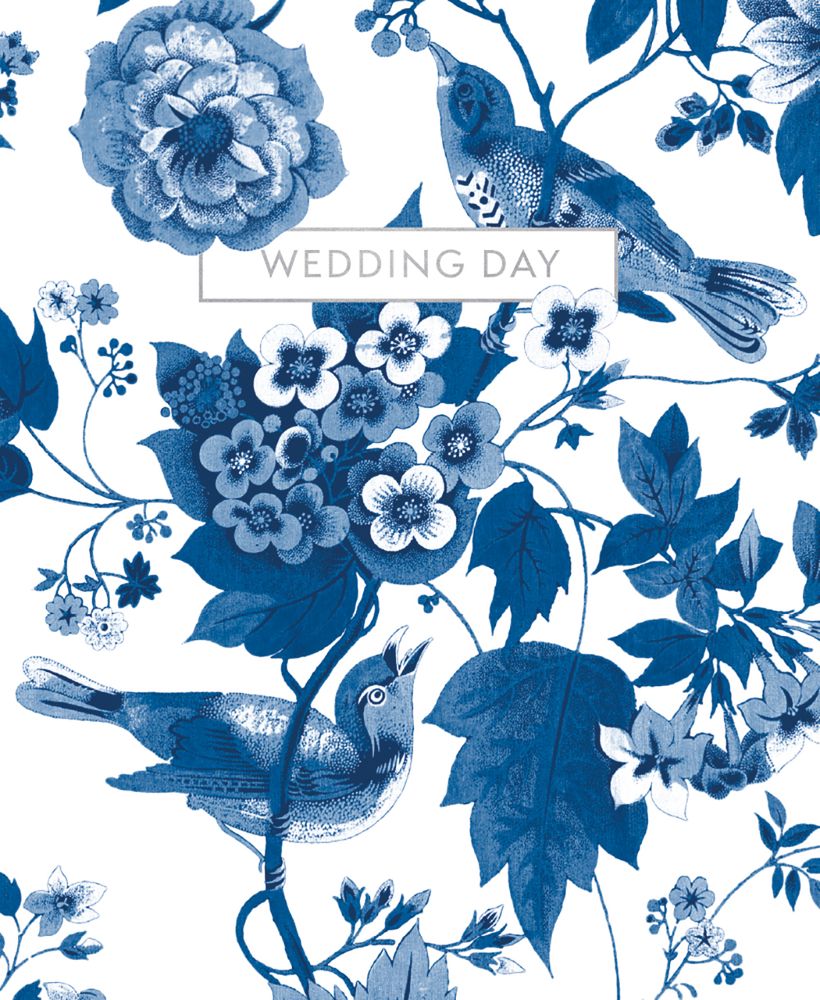 V&A Birds and Blossom Wedding Card