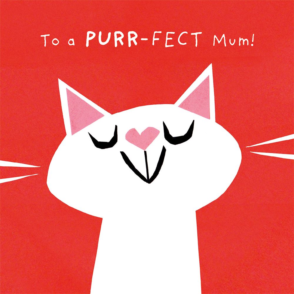 Emily Fox Purr-Fect Mum! Birthday Card