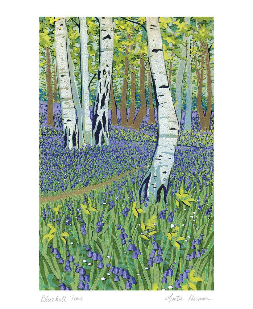 Greta Hansen Bluebell Time Art Card