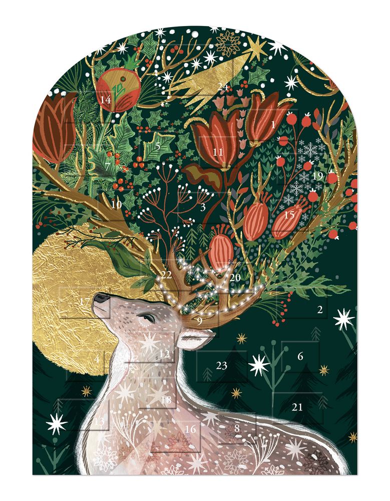 Emma Frances Grant King of the Forest Advent Calendar Card