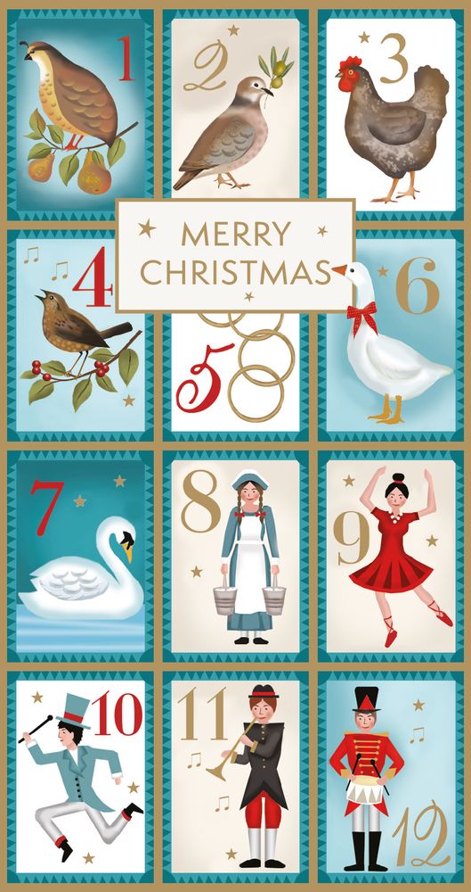 Deva Evans Twelve Days of Christmas Money Wallet