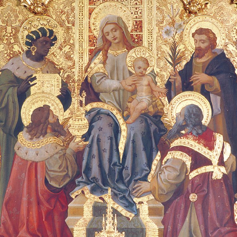 Adoration of the Kings Triptych Christmas Card Pack