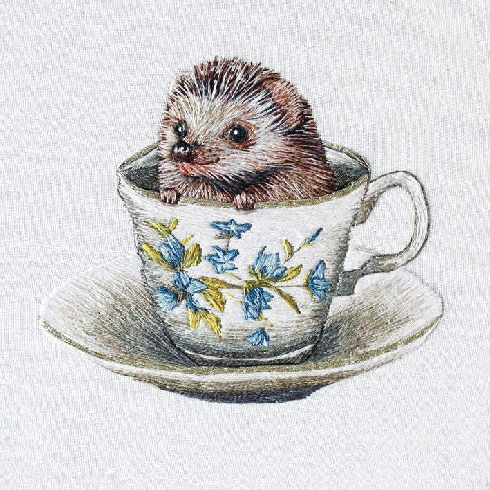 Emillie Ferris Baby Hedgehog Art Card