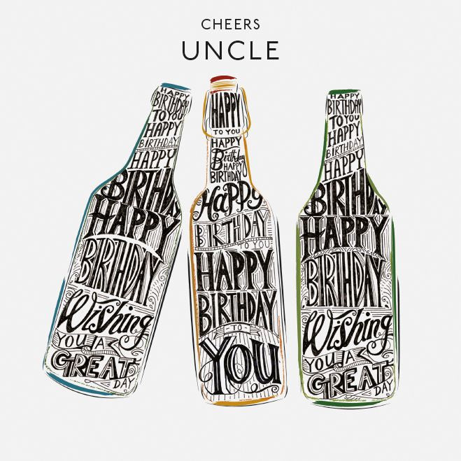 Jo Spicer Birthday Beers Uncle Card