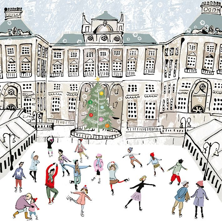 Louise Cunningham Skating at Somerset House Christmas Card Pack