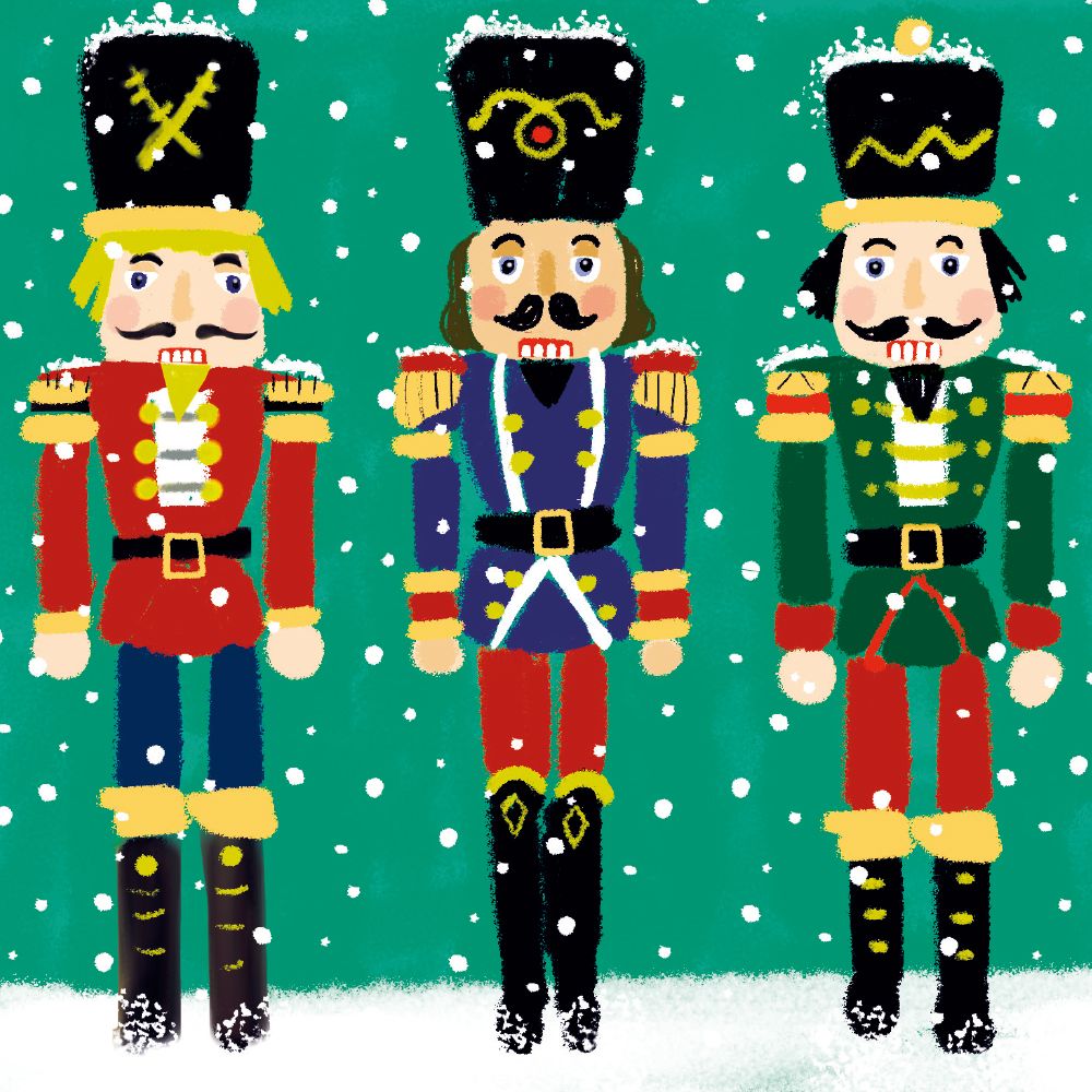 KAREN KANE Nutcracker Trio Christmas Card Pack