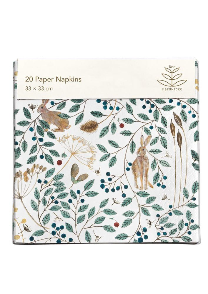 Dee Hardwicke Hares and Berries Paper Napkins