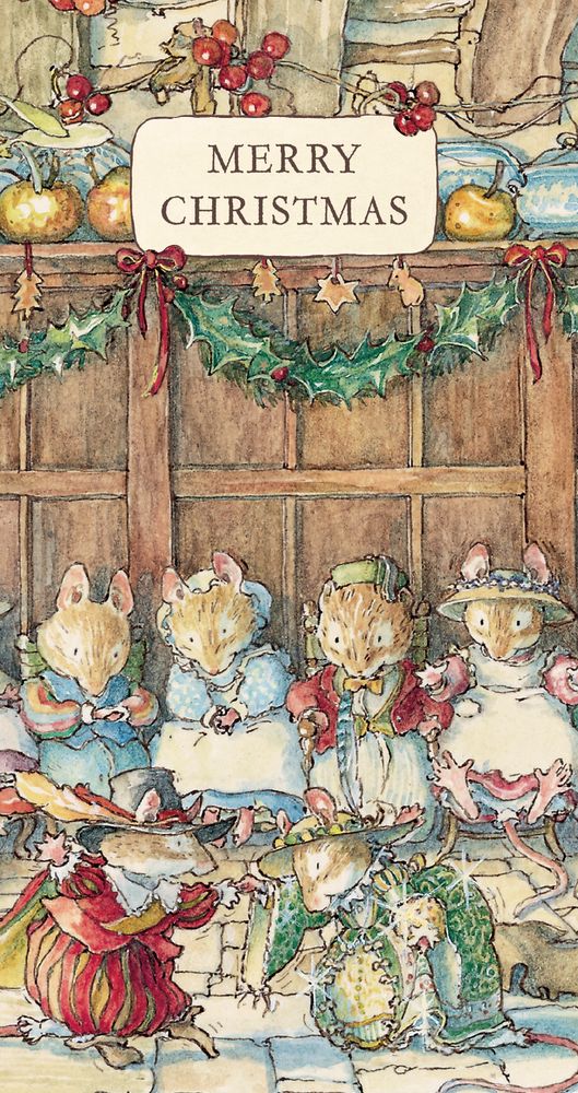 Jill Barklem Gathered Around the Hearth Christmas Money Wallet