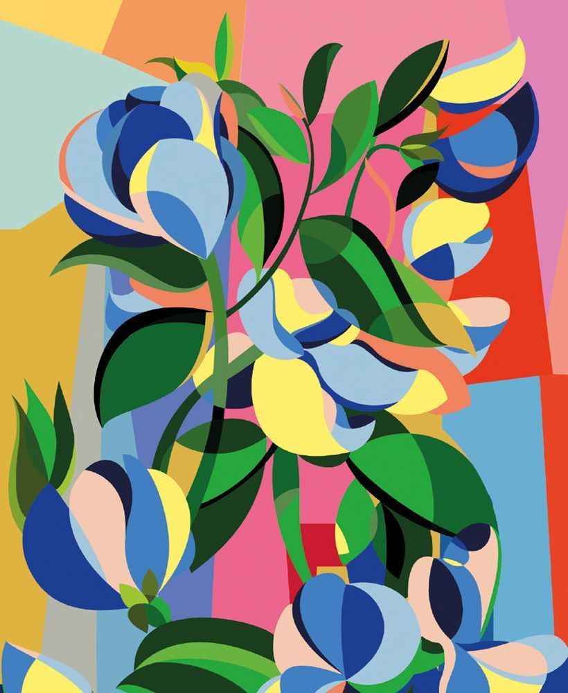 Mary Katrantzou Cubism Colour Art Card