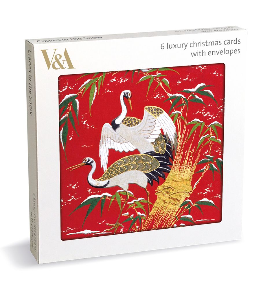 V&A Cranes in the Snow Christmas Card Pack
