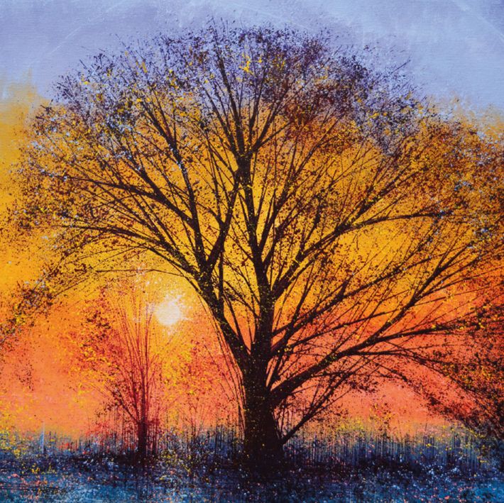 Marc Todd The Big Tree at Sunset Art Card