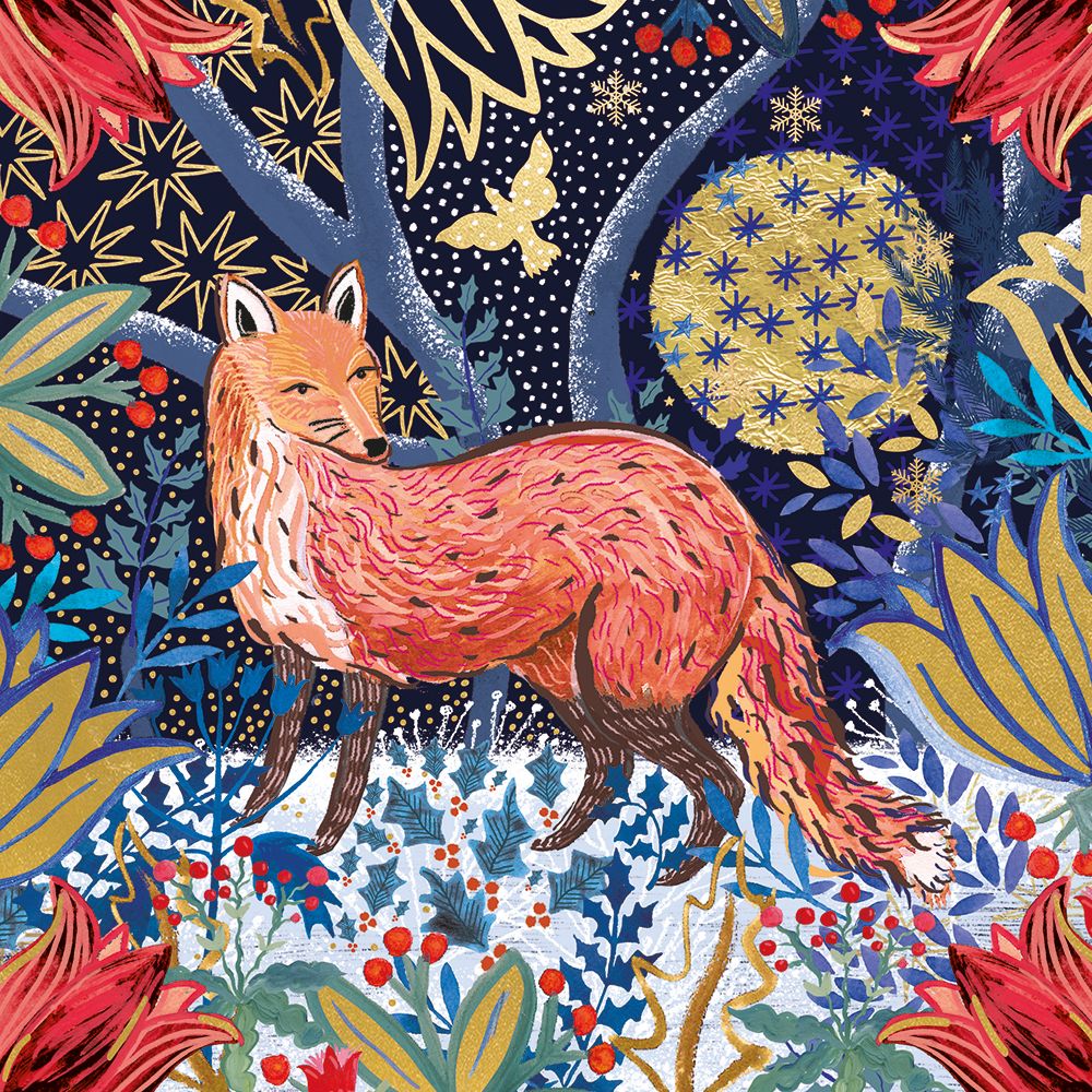 Emma Francis Grant Winter Fox Christmas Card Pack