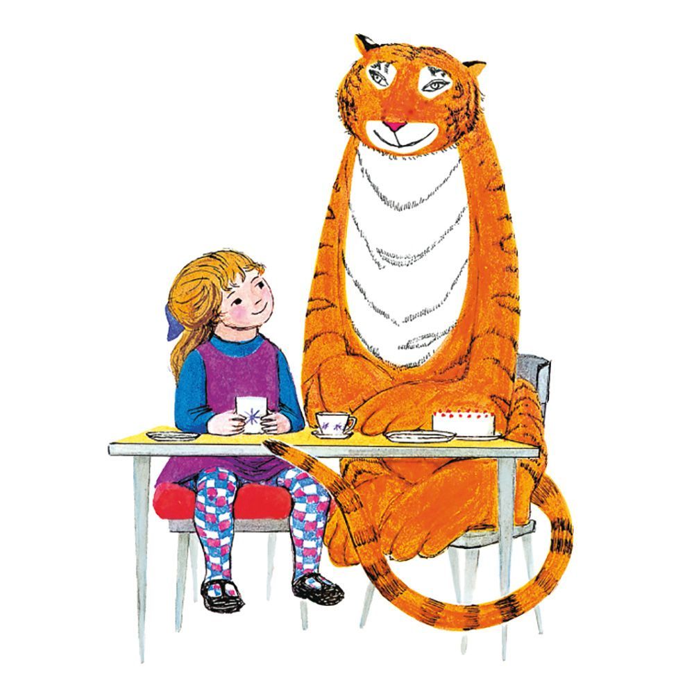 Jeudith Kerr Sophie and Tiger Art Card