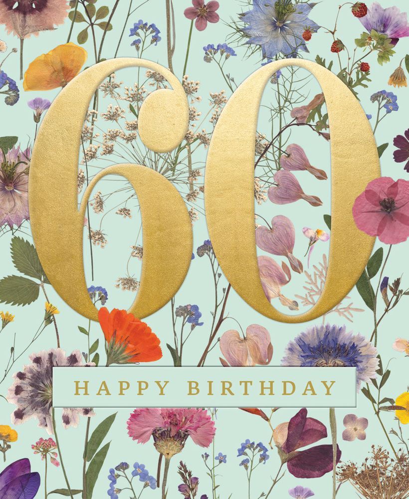 Helen Ahpornsiri Mint Wild Meadow 60th Card