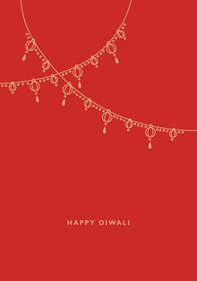 Diwali Decorations Peace & Blessings Card