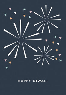 Diwali Fireworks Peace & Blessings Card