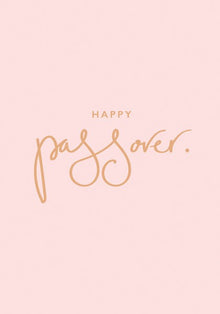 Passover Pink Peace & Blessings Card