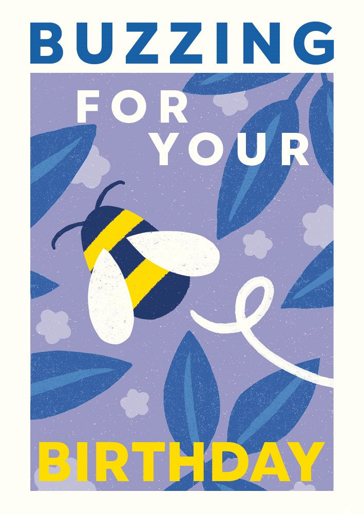 Buzzing Birthday Planted Card