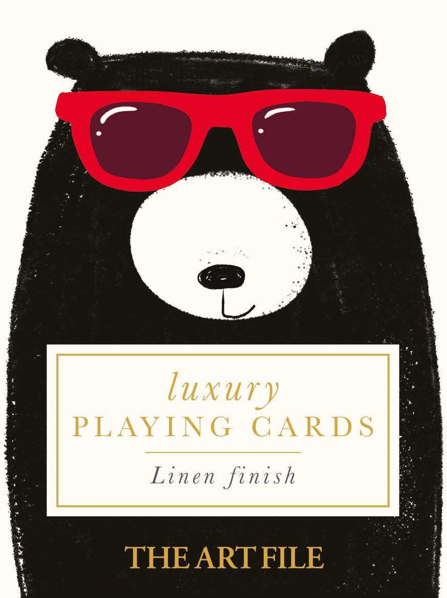 Bear Playing Cards