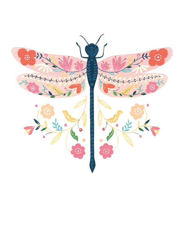 Dragonfly Pollen Card