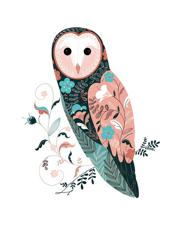 Barn Owl Pollen Card