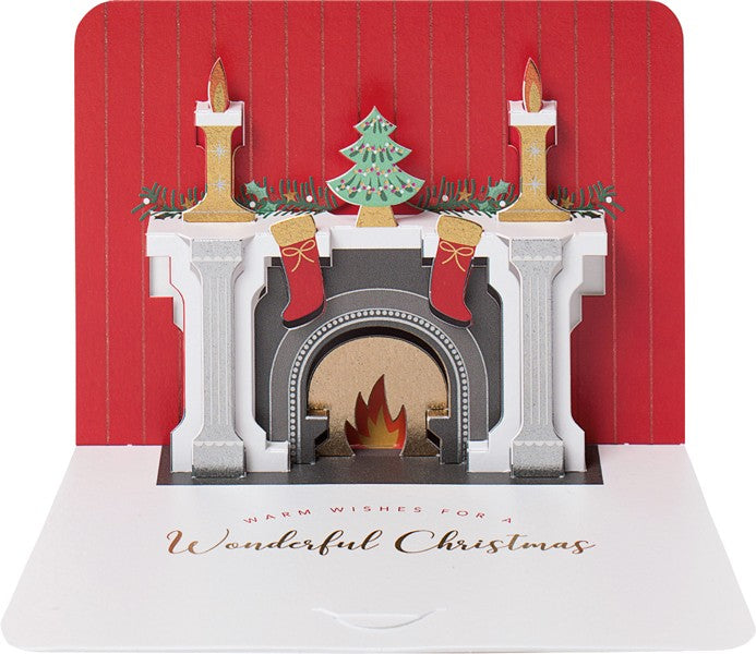 Fireplace Form Christmas Card