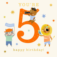 5 Today Party Time Card