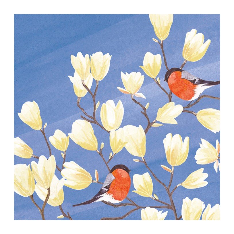 Robins on Tree Richmond Park Card