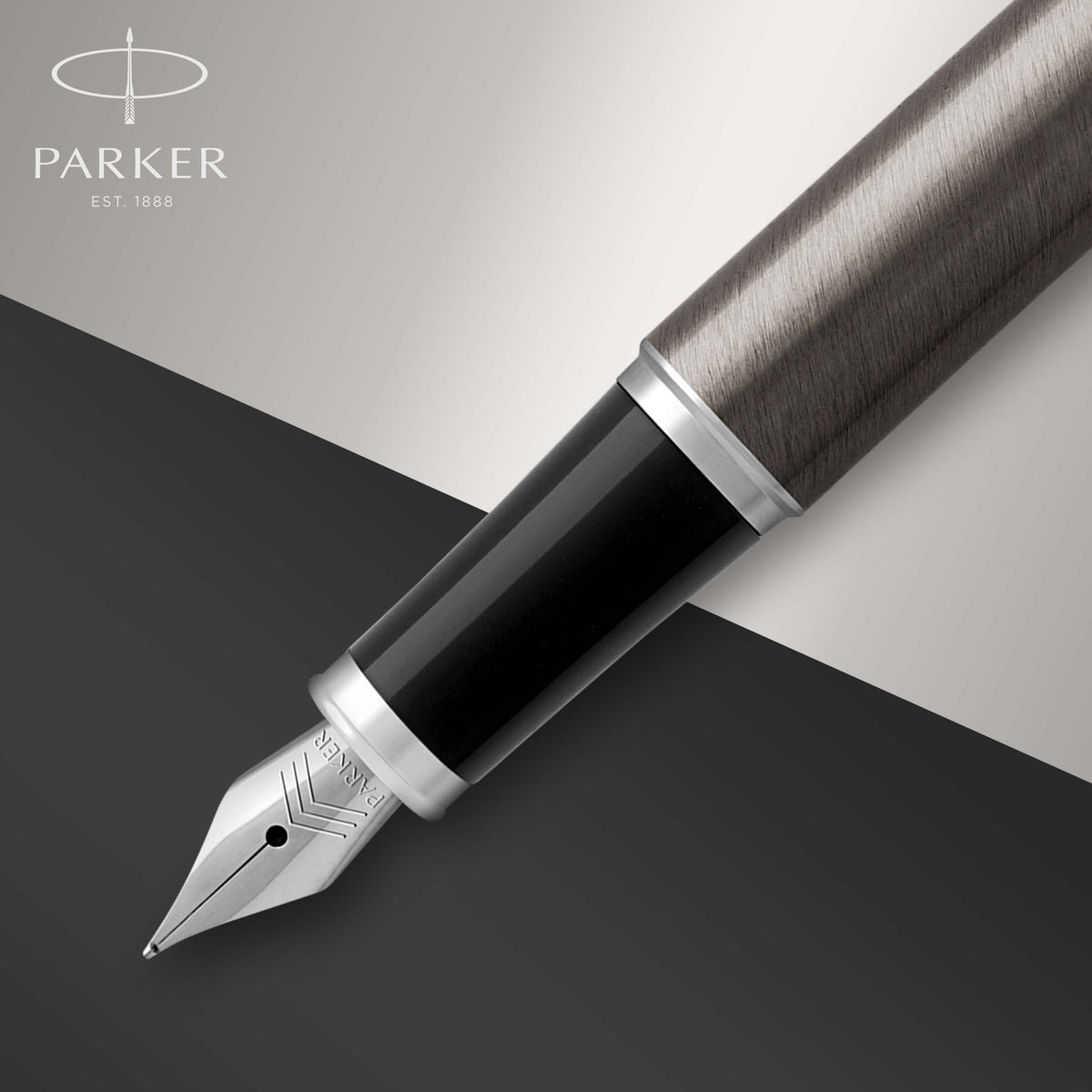 Parker IM Fountain Pen | Dark Espresso with Chrome Trim - Medium Nib