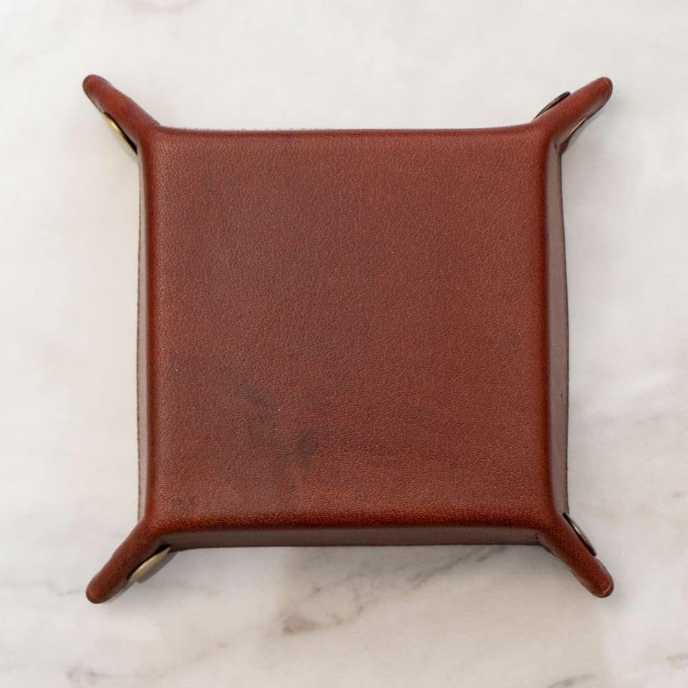 Genuine Leather Valet Tray – Catch-All Organiser