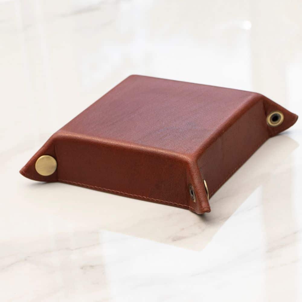 Genuine Leather Valet Tray – Catch-All Organiser