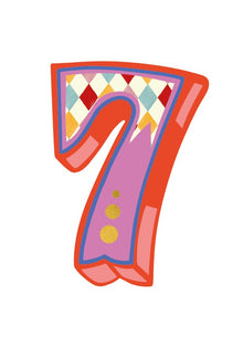 Age 7 Roll Up! Roll Up! Card