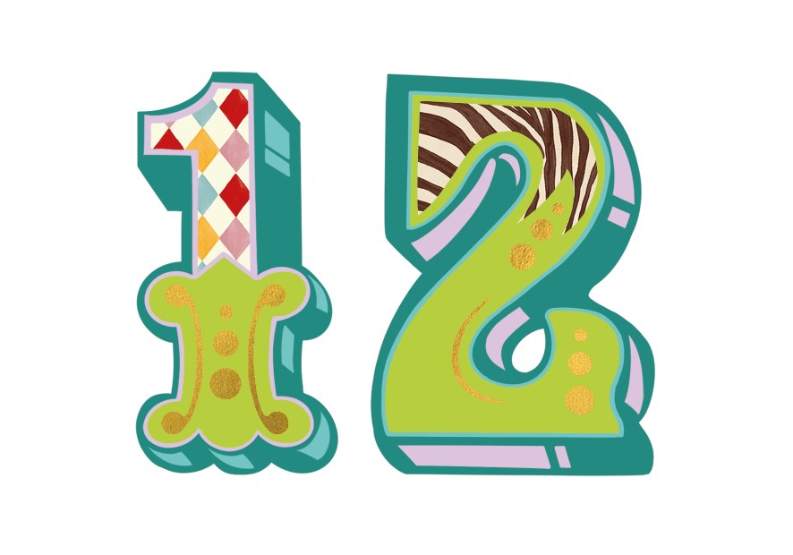 Age 12 Roll Up! Roll Up! Card
