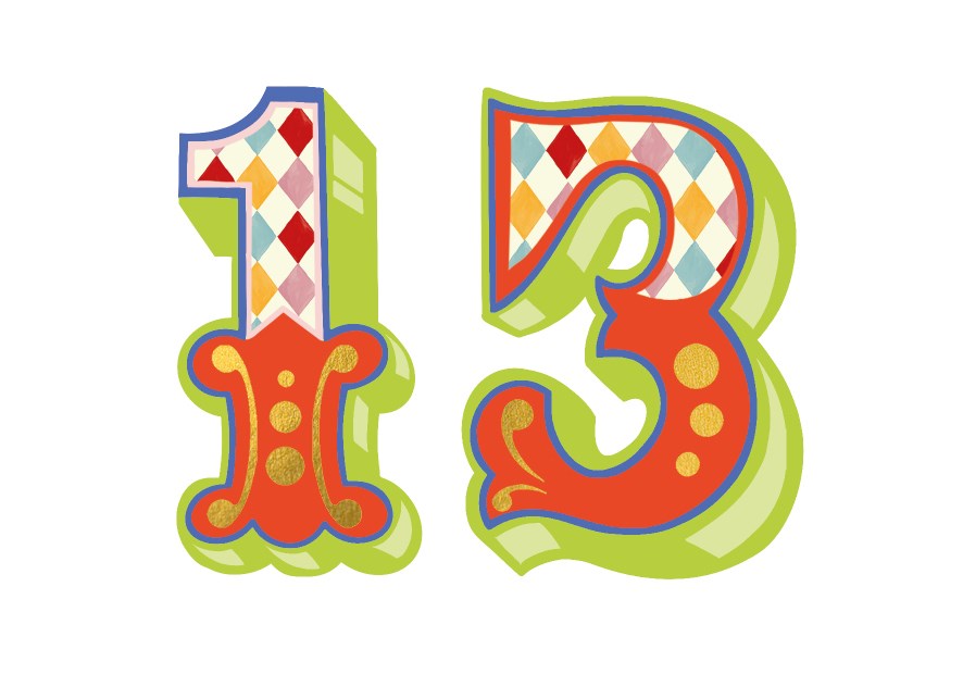Age 13 Roll Up! Roll Up! Card