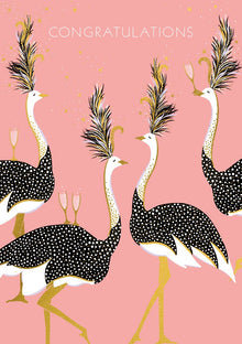 Flamingo Party Card
