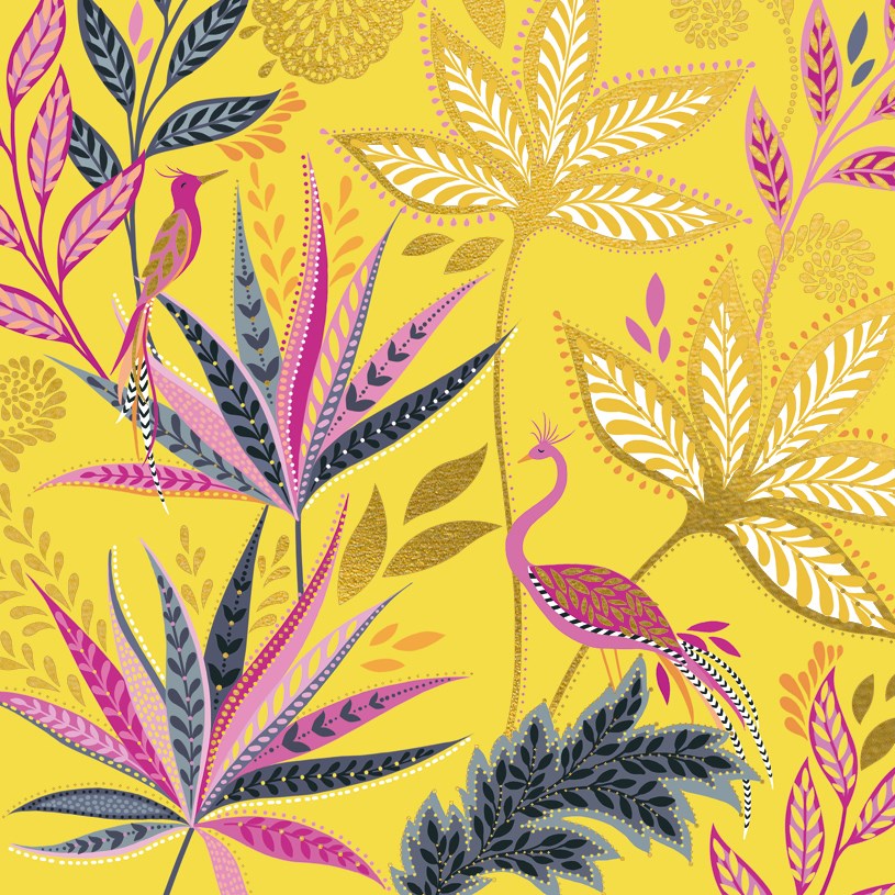 Happy Birthday Ferns Sara Miller Card