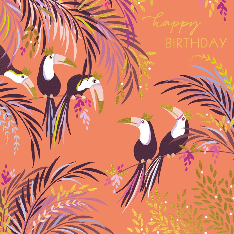 Toucans on Branch Sara Miller Card