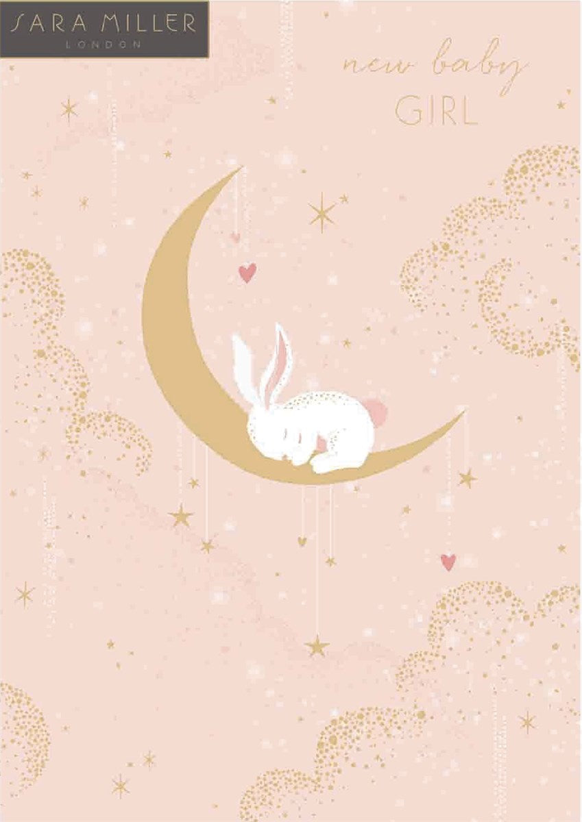 Baby Girl Bunny Card