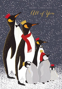 Penguin Family Christmas Card