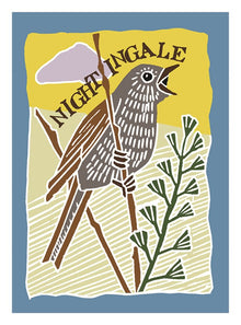 Nightingale Songbird Card