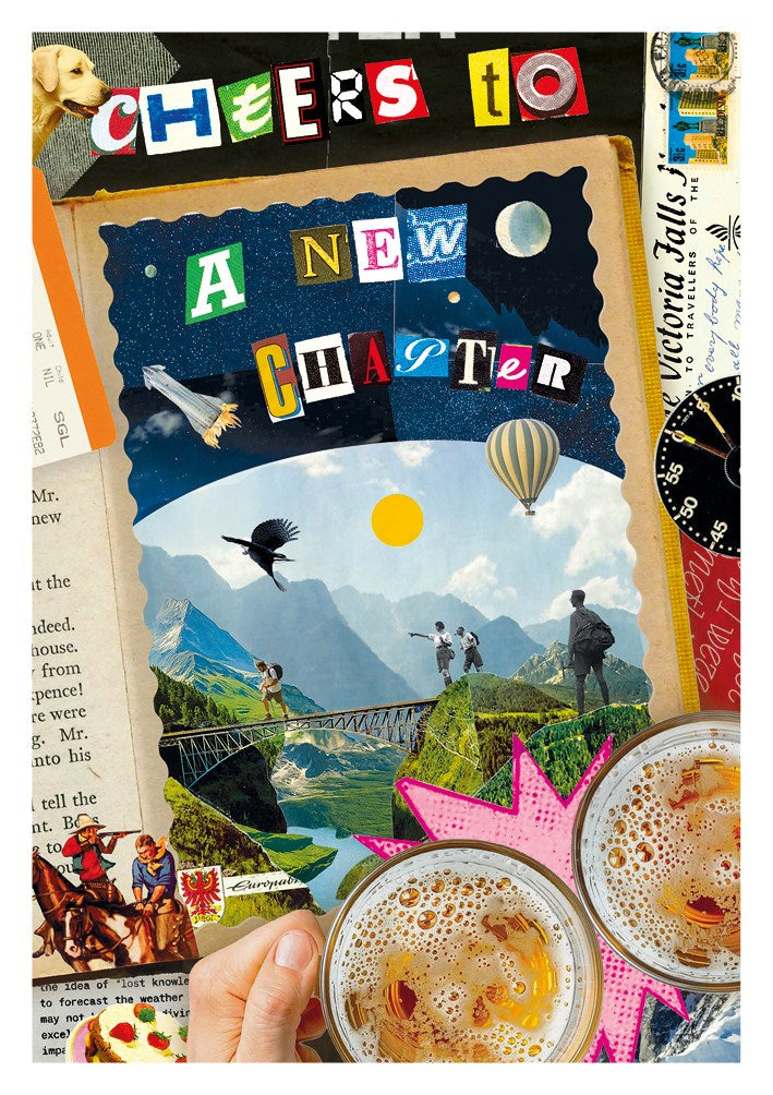 Cheers to New Chapter Scrapbook of Glory Card
